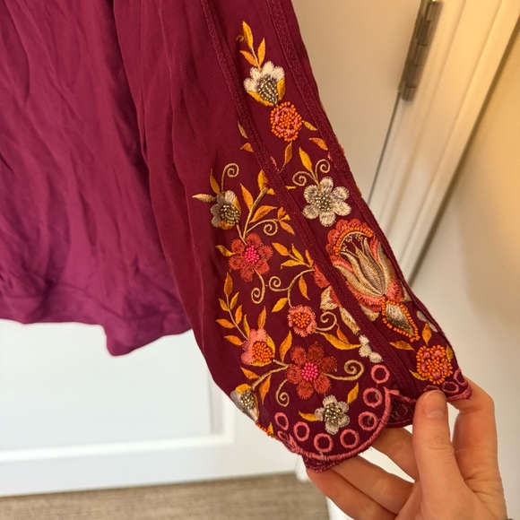 Soft Surroundings Embroidered Blouse Size Large - Picture 2 of 9